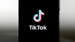 A TikTok logo is shown on a phone in San Francisco, Friday, Jan. 17, 2025.