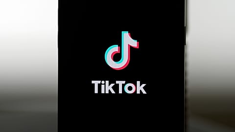A TikTok logo is shown on a phone in San Francisco, Friday, Jan. 17, 2025.