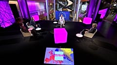 Méabh Mc Mahon with MEPs Riho Terras, Markéta Gregorová and Stine Bosse in the European Parliament in Strasbourg