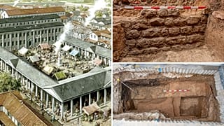 Archäologen graben die Überreste einer römischen Basilika auf dem Gelände eines neuen Londoner Wolkenkratzers aus.