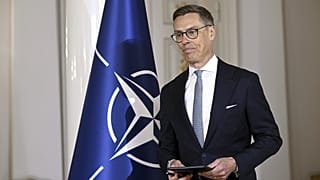 Finnish President Alexander Stubb attends a press conference for Finnish media as part of a summit of the Baltic Sea NATO countries in Helsinki, Finland, Jan. 14, 2025.