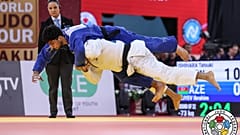Pillanatkép a cselgáncsozók bakui Grand Slam-viadalának második napjából - 2025. február 15. 