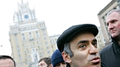 Kaszparov egy moszkvai ellenzéki tüntetésen, 2009