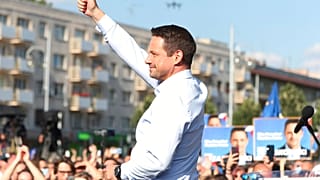 Rafał Trzaskowski podczas kampanii prezydenckiej w 2020 r.