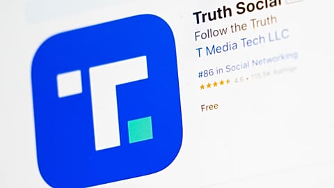 The logo for the Truth Social app