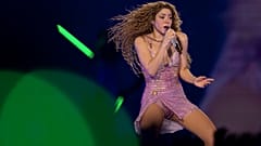 Shakira durante uno de sus conciertos