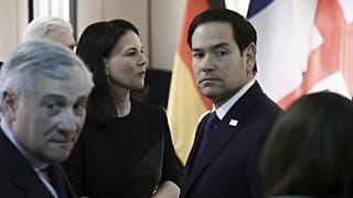 Marco Rubio amerikai külügyminiszter európai kollégáival a müncheni biztonsági konferencián