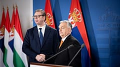 Aleksandar Vucic szerb elnök és Orbán Viktor magyar miniszterelnök 