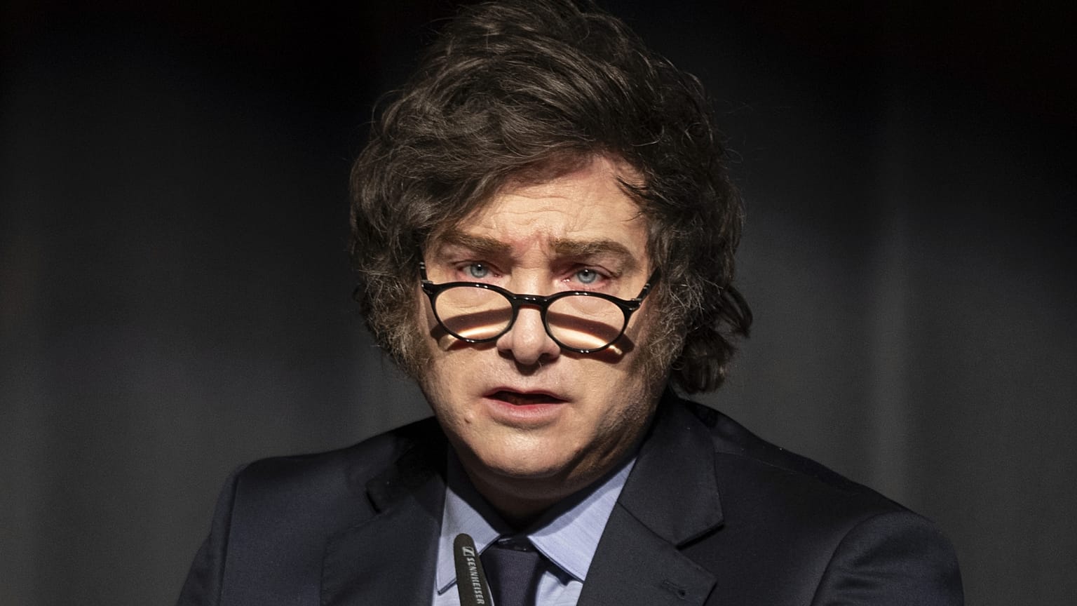 Javier Milei, durante un discurso.