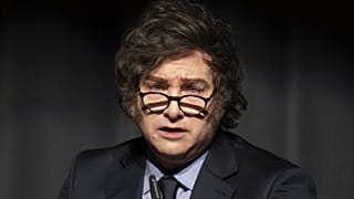 Javier Milei, durante un discurso.
