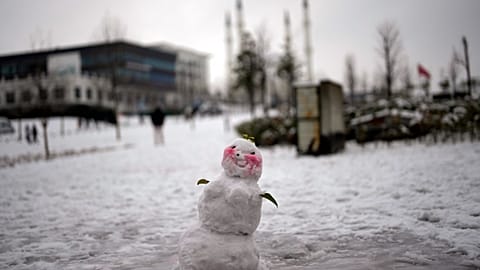 Imagen de un muñeco de nieve.