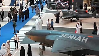 صورة من معرض الأسلحة الدولي في العاصمة الإماراتية أبوظبي، 17 فبراير 2025
