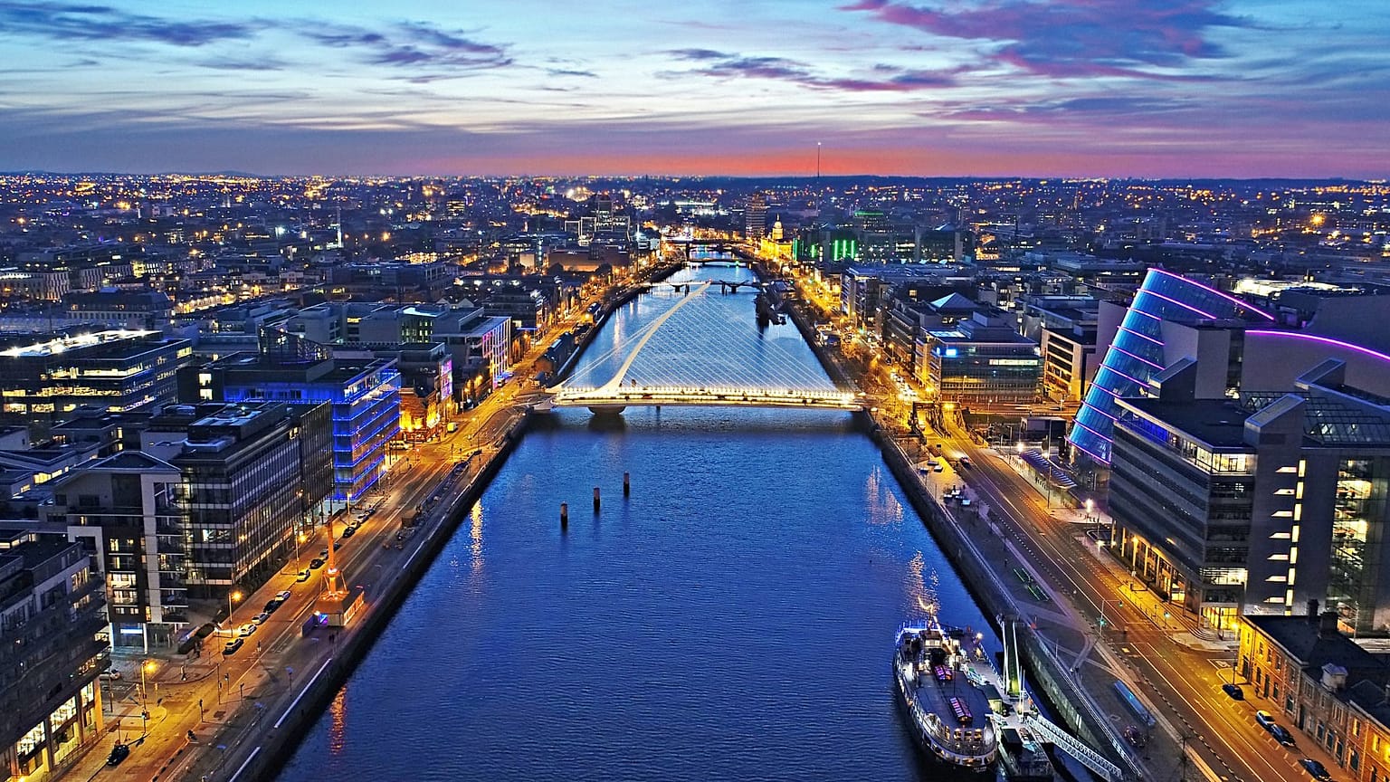 Imagen de Dublín, capital de Irlanda.