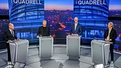 Los cuatro principales candidatos de las elecciones alemanas, en un debate electoral en la televisión alemana
