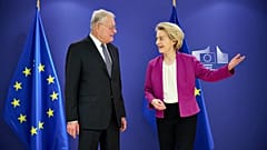Keith Kellogg se reunió este martes con Ursula von der Leyen.