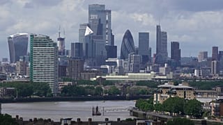 File photo of a general view of the skyline of commercial buildings, in London, Britain, Wednesday, July 12, 2023.