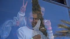 Hamas ve İsrail arasındaki ateşkes anlaşmasının ardından İsrail hapishanesinden serbest bırakılan Filistinli tutuklular, Gazze Şeridi'ne vardı, 15 Şubat 2025