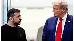 الرئيس دونالد ترامب يلتقي الرئيس الأوكراني فولوديمير زيلينسكي في برج ترامب، 27 سبتمبر 2024، في نيويورك
