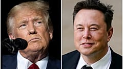 Трамп и Маск наблюдают за испытательным полётом мега-ракеты SpaceX Starship с базы Starbase в Бока-Чика, штат Техас, 19 ноября 2024 года. 