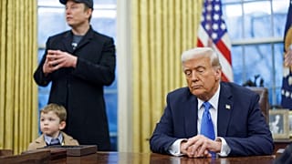 Donald Trump z Elonem Muskiem w Białym Domu.