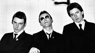 Paul Weller, Rick Buckler and Bruce Foxton on the Jam's first album cover 'In the City'