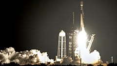 Lanzamiento del cohete Falcon 9 de Space X, compañía de Elon Musk.