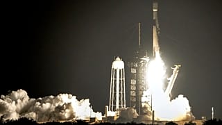 Lanzamiento del cohete Falcon 9 de Space X, compañía de Elon Musk.