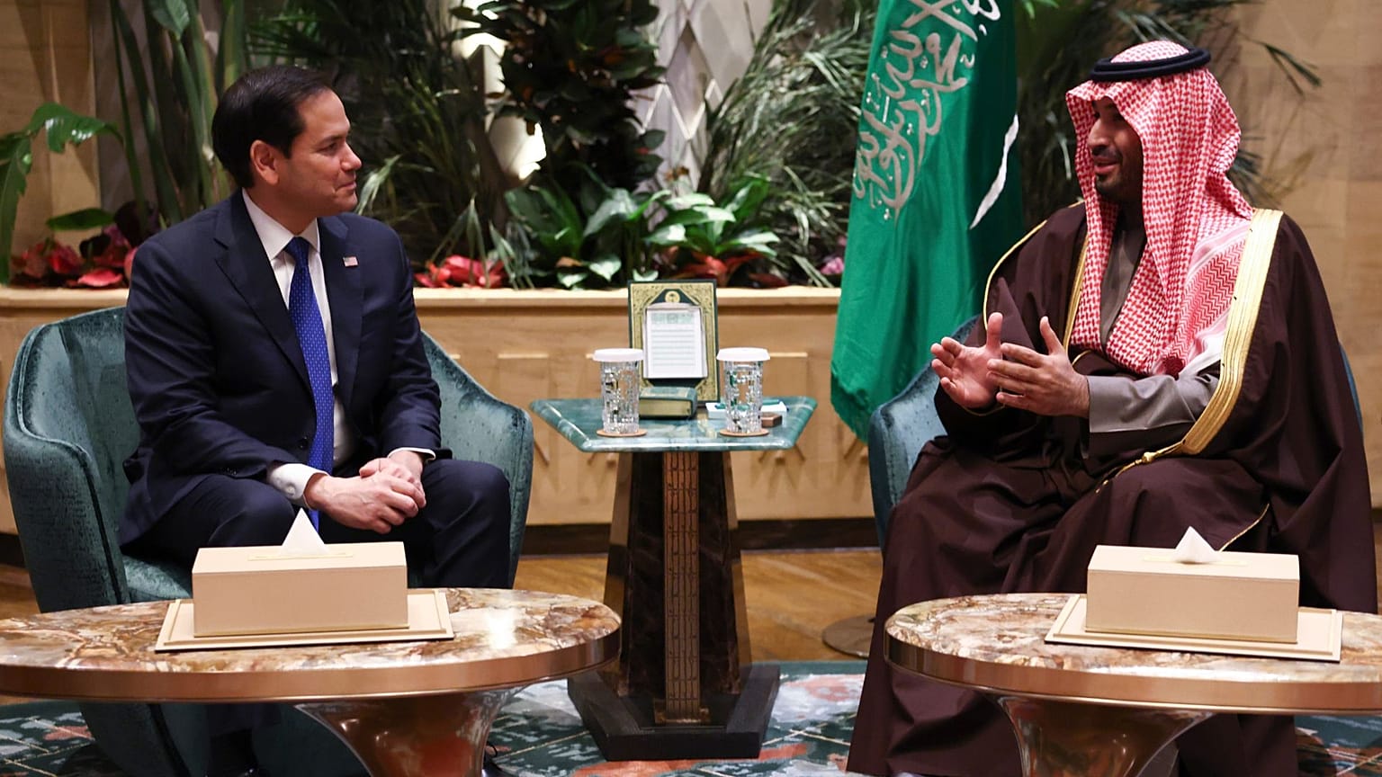 دیدار مارکو روبیو و محمد بن سلمان در ریاض