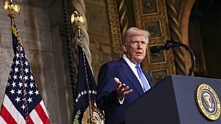 Az amerikai elnök a floridai Mar-a-Lagóban
