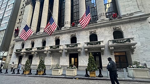 The New York Stock Exchange in New York's Financial District  