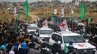 Kızıl Haç araçları Gazze'den ayrılırken / 20 Şubat Perşembe