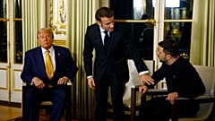دیدار زلنسکی با ترامپ، رئیس جمهور منتخب آمریکا، کاخ الیزه فرانسه به تاریخ هفتم دسامبر ۲۰۲۴
