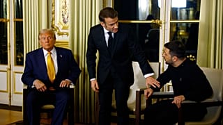 دیدار زلنسکی با ترامپ، رئیس جمهور منتخب آمریکا، کاخ الیزه فرانسه به تاریخ هفتم دسامبر ۲۰۲۴