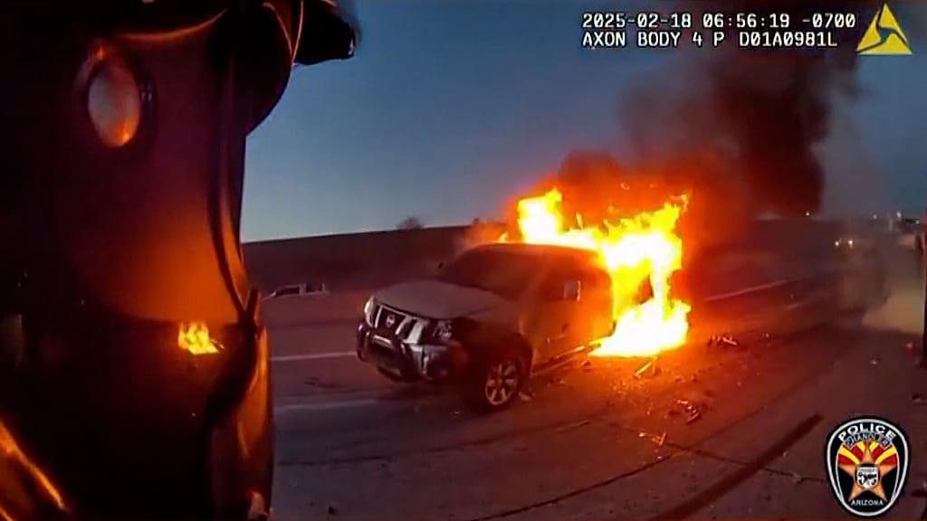 Video. Off-Duty firefighter and police officer rescue woman from ...