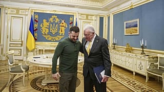 Az ukrán elnök Keith Kellogg amerikai különleges megbízottal Kijevben