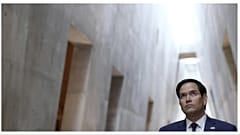 وزير الخارجية الأميركي ماركو روبيو خلال زيارته للقدس في 16 فبراير 2025.