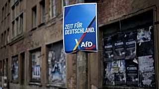 Az AfD választási plakátja Halberstadtban