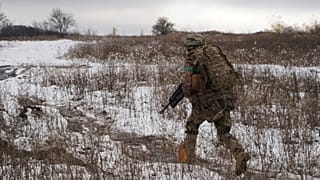 Украинский военный на учениях в Харьковской области, 14 ноября 2024