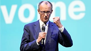  Friedrich Merz rozmawia ze zwolennikami w Oberhausen w Niemczech