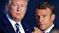 ABD Başkanı Donald Trump ve Fransa Cumhurbaşkanı Emmanuel Macron.