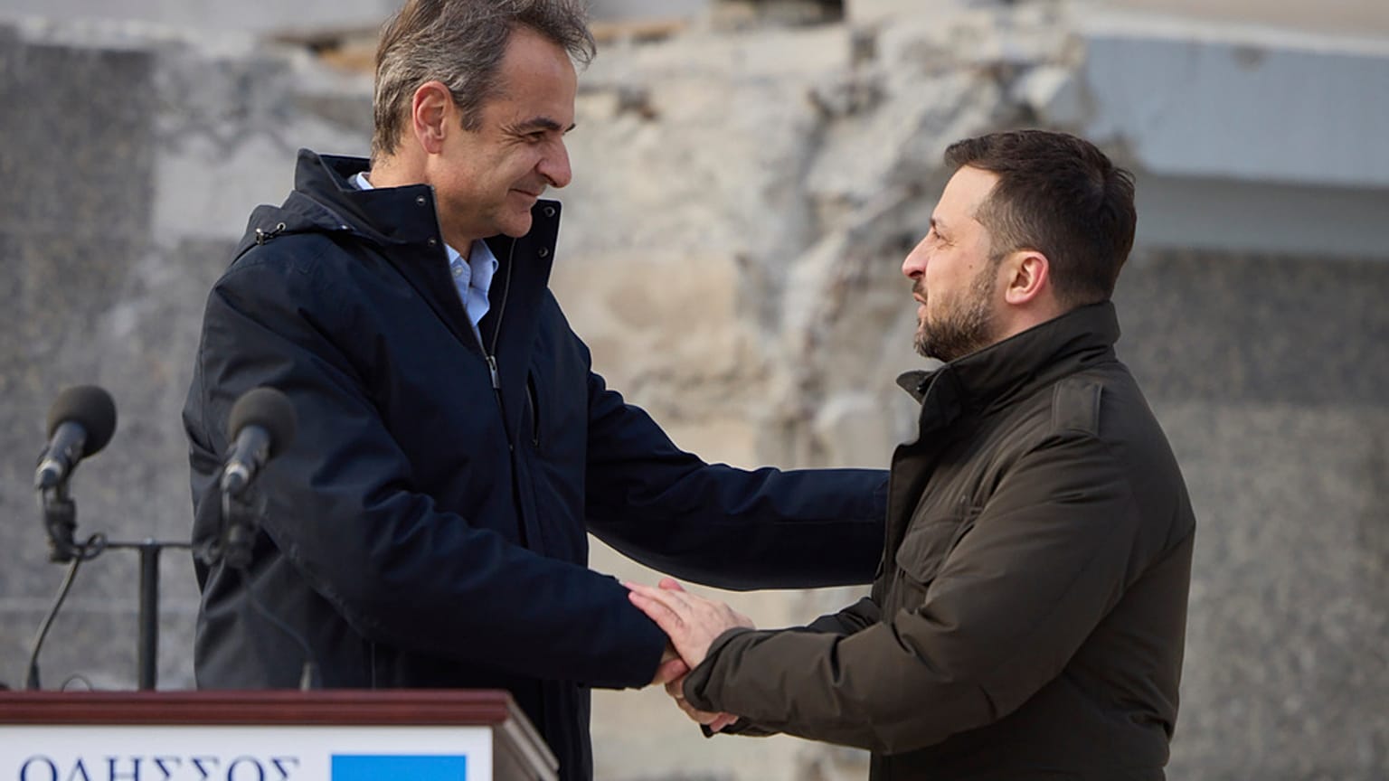 Κυριάκος Μητσοτάκης και Βολοντίμιρ Ζελένσκι