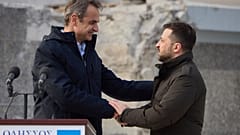 Κυριάκος Μητσοτάκης και Βολοντίμιρ Ζελένσκι