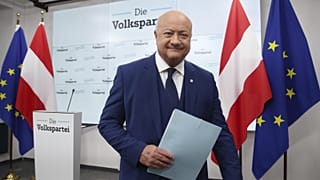 Az Osztrák Néppárt (ÖVP) vezetője, Christian Stocker