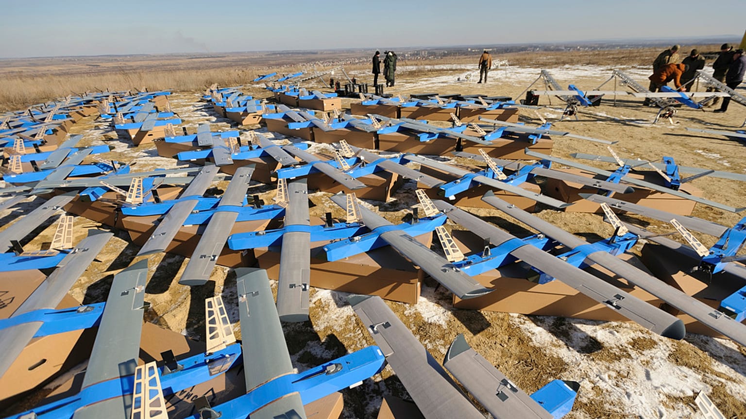 Największy atak dronów na Ukrainę od początku wojny.