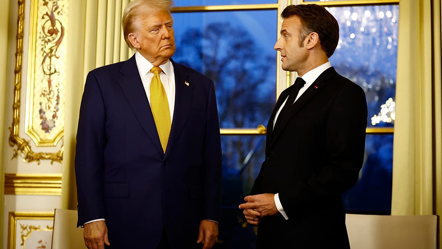 Donald Trump y Emmanuel Macron en una imagen de archivo. 