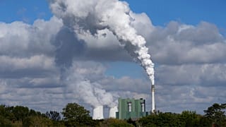 The Schkopau coal-fired power plant operates in Teutschenthal, near Halle, eastern Germany.