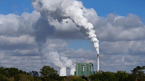 The Schkopau coal-fired power plant operates in Teutschenthal, near Halle, eastern Germany.