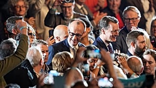 CDU candidate for Chancellor Friedrich Merz ahead of the election.