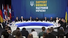 Kiev'de düzenlenen 'Ukrayna'ya Destek' zirvesinin ardından gerçekleştirilen basın toplantısı, 24 Şubat 2025