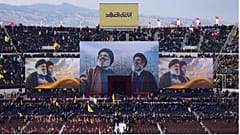 مراسم تشییع حسن نصرالله در ورزشگاه بیروت